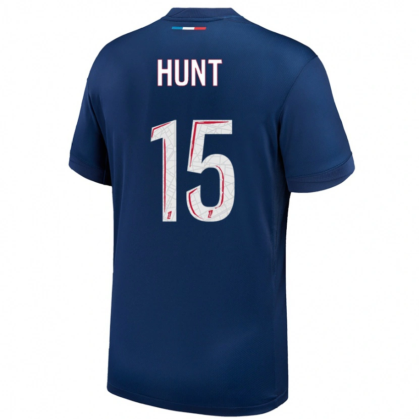 Danxen Niño Camiseta Clare Hunt #15 Azul Marino Blanco 1ª Equipación 2024/25 La Camisa