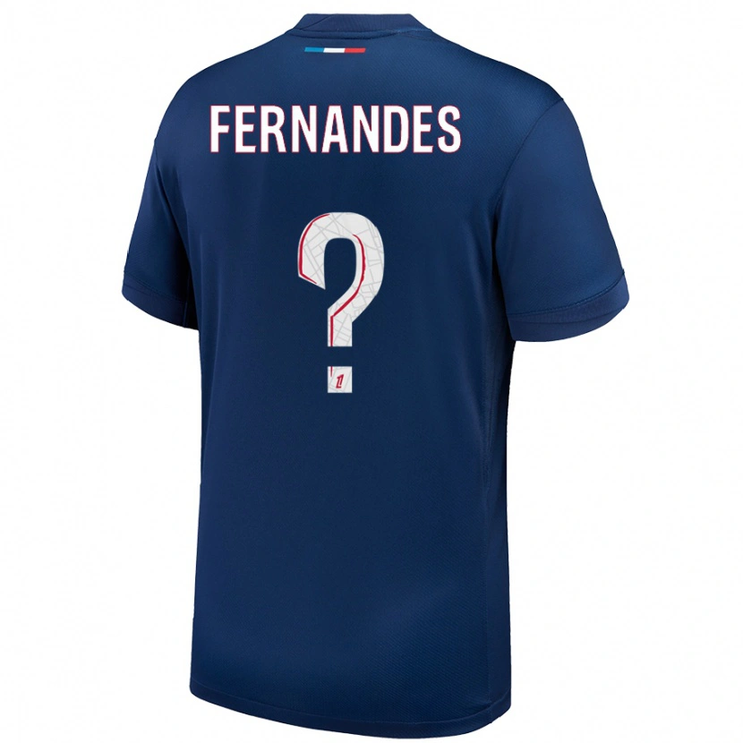 Danxen Niño Camiseta Rafaël Fernandes #0 Azul Marino Blanco 1ª Equipación 2024/25 La Camisa