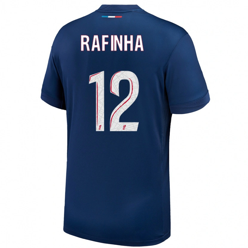 Danxen Niño Camiseta Rafinha #12 Azul Marino Blanco 1ª Equipación 2024/25 La Camisa