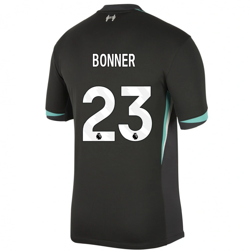 Danxen Niño Camiseta Gemma Bonner #23 Negro Antracita Blanco 2ª Equipación 2024/25 La Camisa