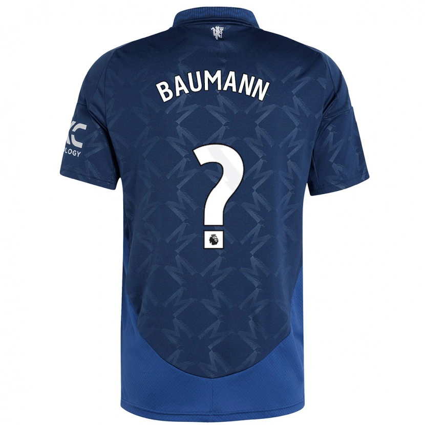 Danxen Niño Camiseta Zach Baumann #0 Índigo 2ª Equipación 2024/25 La Camisa