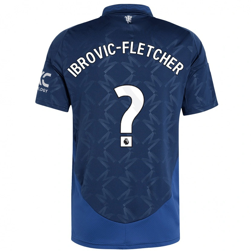 Danxen Niño Camiseta Edward Ibrovic-Fletcher #0 Índigo 2ª Equipación 2024/25 La Camisa