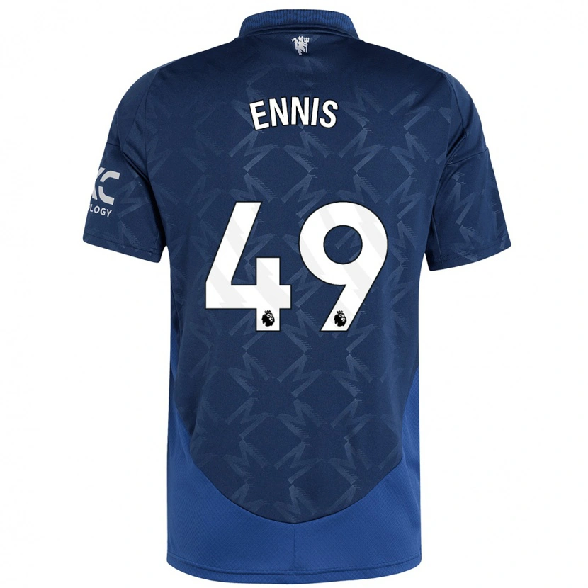 Danxen Niño Camiseta Ethan Ennis #49 Índigo 2ª Equipación 2024/25 La Camisa