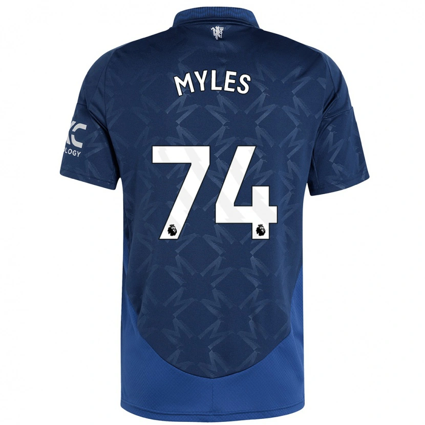 Danxen Niño Camiseta Tom Myles #74 Índigo 2ª Equipación 2024/25 La Camisa