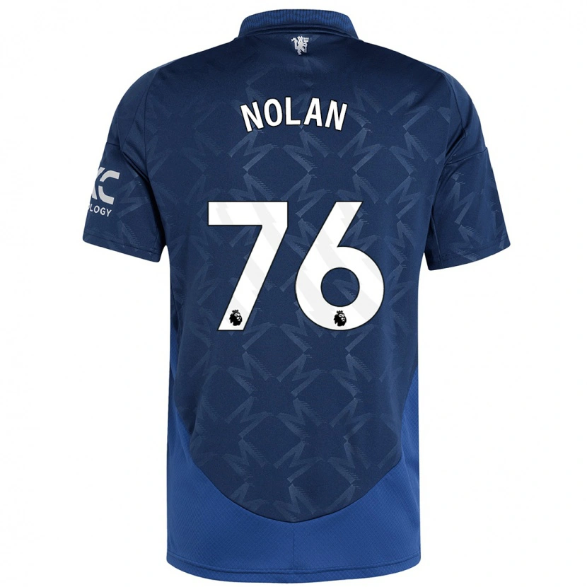 Danxen Niño Camiseta James Nolan #76 Índigo 2ª Equipación 2024/25 La Camisa