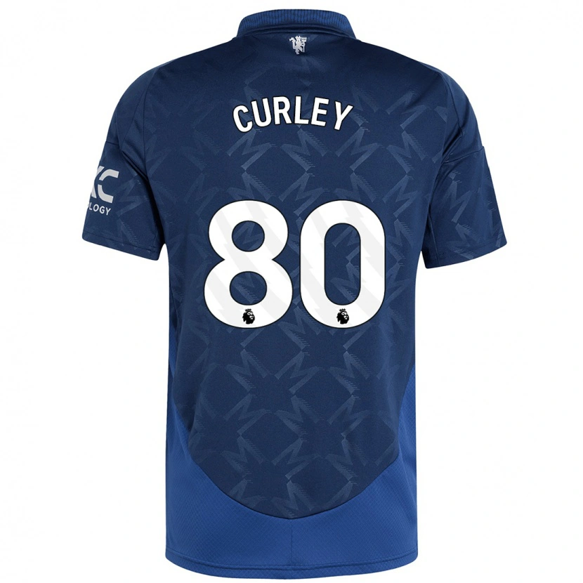 Danxen Niño Camiseta Ruben Curley #80 Índigo 2ª Equipación 2024/25 La Camisa