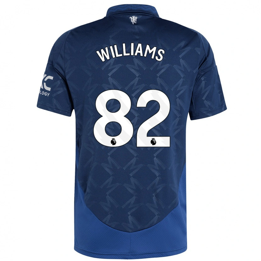 Danxen Niño Camiseta Ethan Williams #82 Índigo 2ª Equipación 2024/25 La Camisa