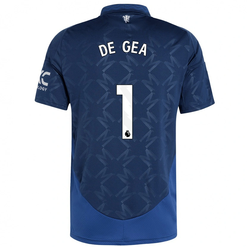 Danxen Niño Camiseta David De Gea #1 Índigo 2ª Equipación 2024/25 La Camisa