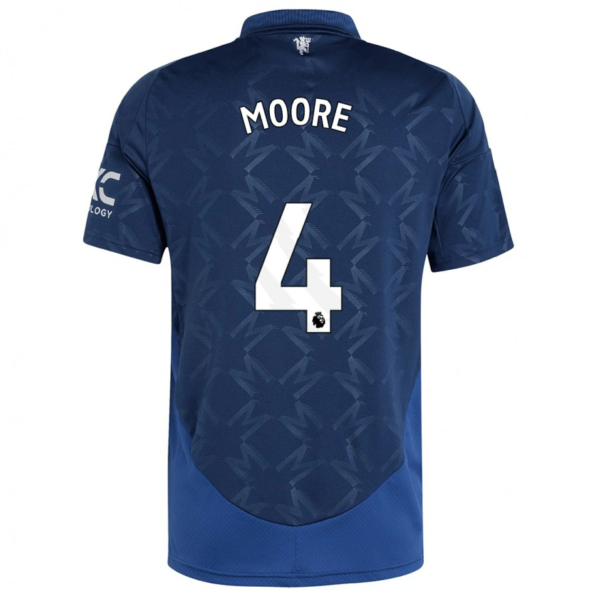 Danxen Niño Camiseta Jade Moore #4 Índigo 2ª Equipación 2024/25 La Camisa