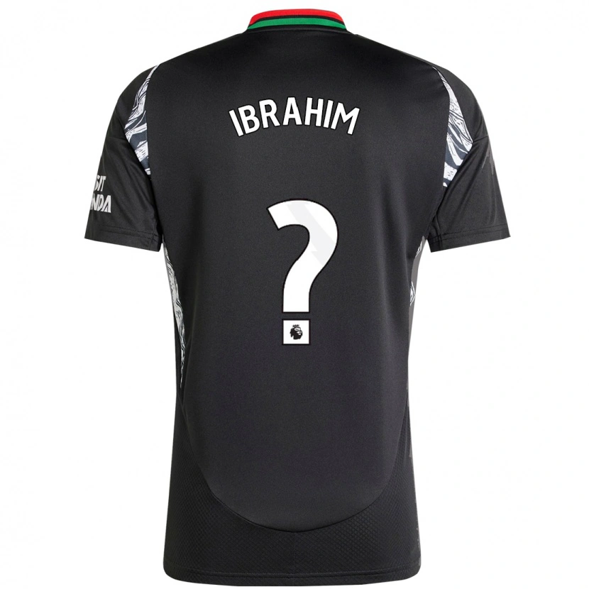 Danxen Niño Camiseta Bradley Ibrahim #0 Negro 2ª Equipación 2024/25 La Camisa