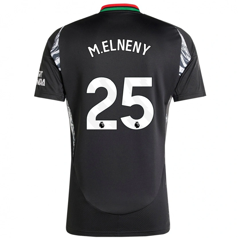 Danxen Niño Camiseta Mohamed Elneny #25 Negro 2ª Equipación 2024/25 La Camisa