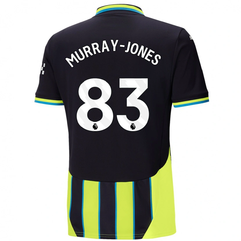 Danxen Niño Camiseta George Murray-Jones #83 Azul Amarillo 2ª Equipación 2024/25 La Camisa