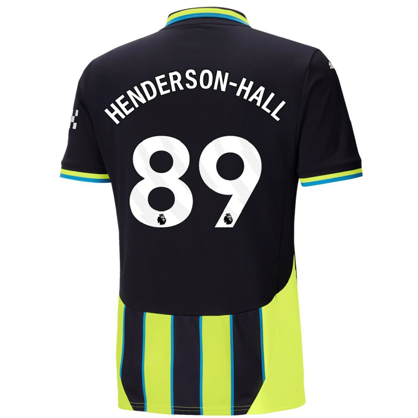 Danxen Niño Camiseta Matty Henderson-Hall #89 Azul Amarillo 2ª Equipación 2024/25 La Camisa