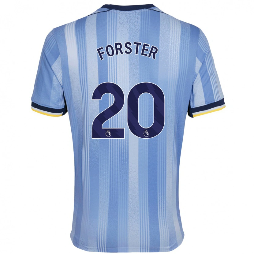 Danxen Niño Camiseta Fraser Forster #20 Azul Claro 2ª Equipación 2024/25 La Camisa