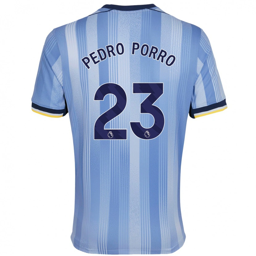 Danxen Niño Camiseta Pedro Porro #23 Azul Claro 2ª Equipación 2024/25 La Camisa