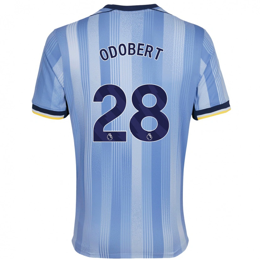 Danxen Niño Camiseta Wilson Odobert #28 Azul Claro 2ª Equipación 2024/25 La Camisa