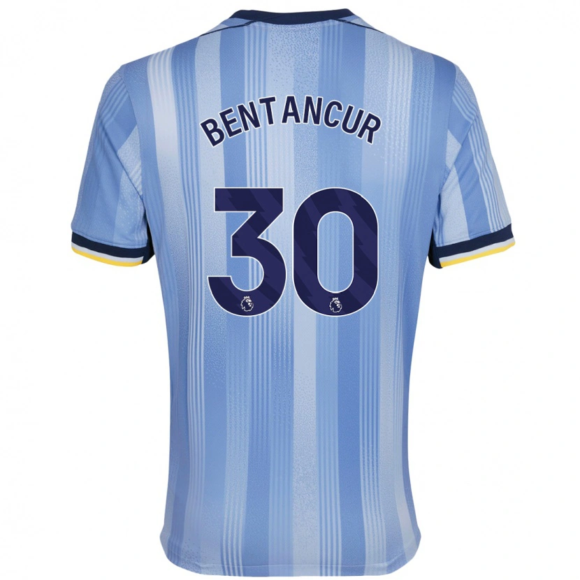 Danxen Niño Camiseta Rodrigo Bentancur #30 Azul Claro 2ª Equipación 2024/25 La Camisa