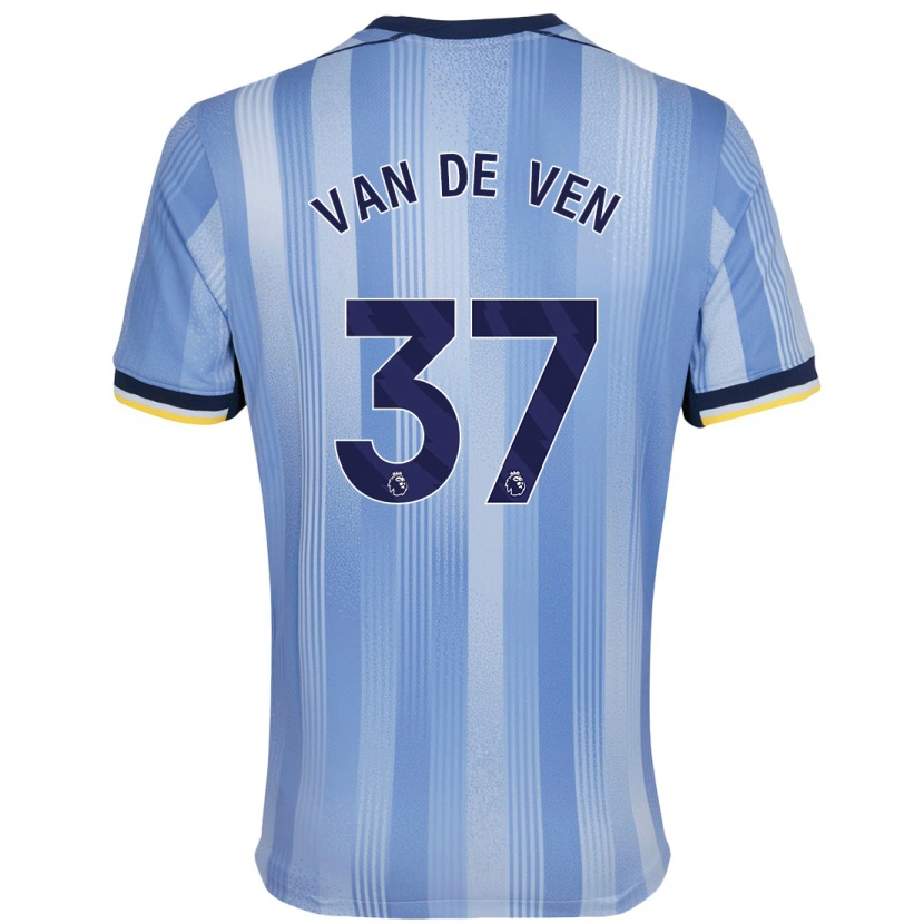 Danxen Niño Camiseta Micky Van De Ven #37 Azul Claro 2ª Equipación 2024/25 La Camisa