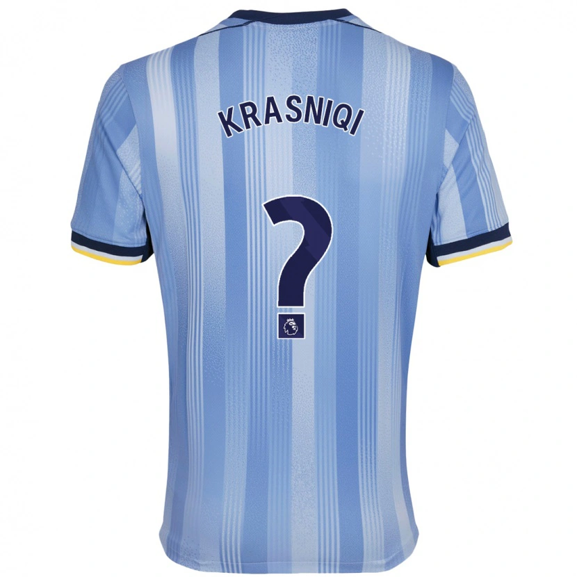 Danxen Niño Camiseta Elliot Krasniqi #0 Azul Claro 2ª Equipación 2024/25 La Camisa