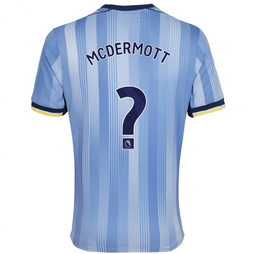 Danxen Niño Camiseta Pele Arganese-Mcdermott #0 Azul Claro 2ª Equipación 2024/25 La Camisa