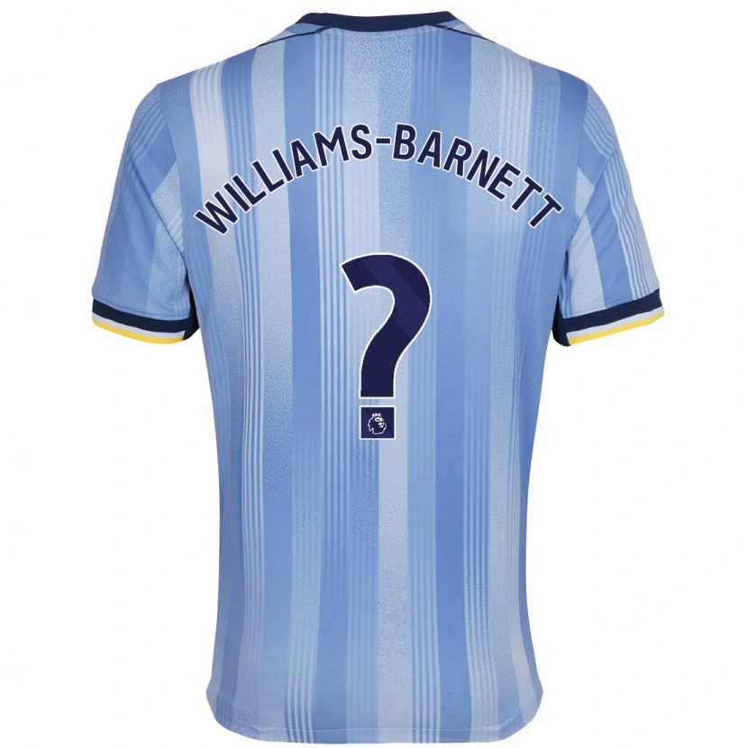 Danxen Niño Camiseta Lucá Williams-Barnett #0 Azul Claro 2ª Equipación 2024/25 La Camisa