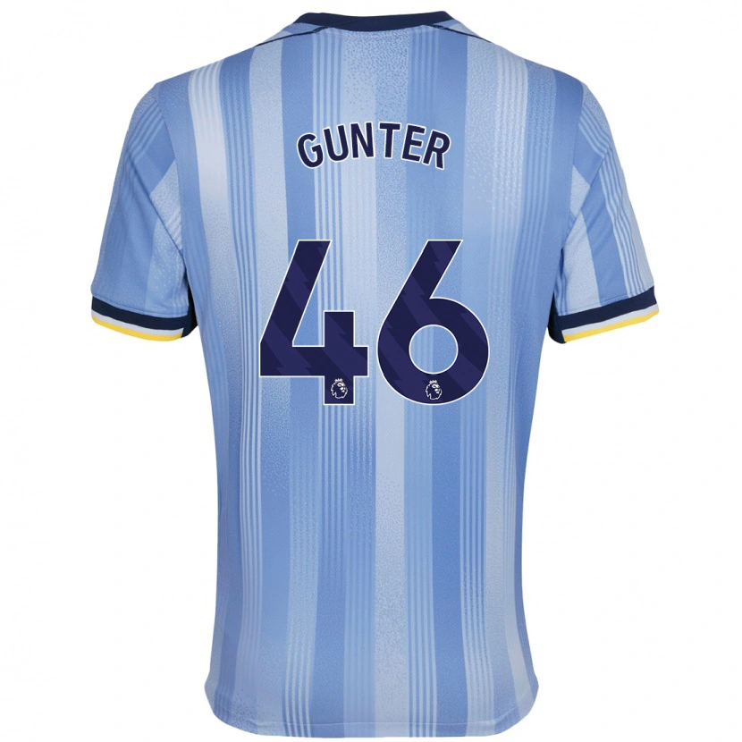 Danxen Niño Camiseta Luca Gunter #46 Azul Claro 2ª Equipación 2024/25 La Camisa