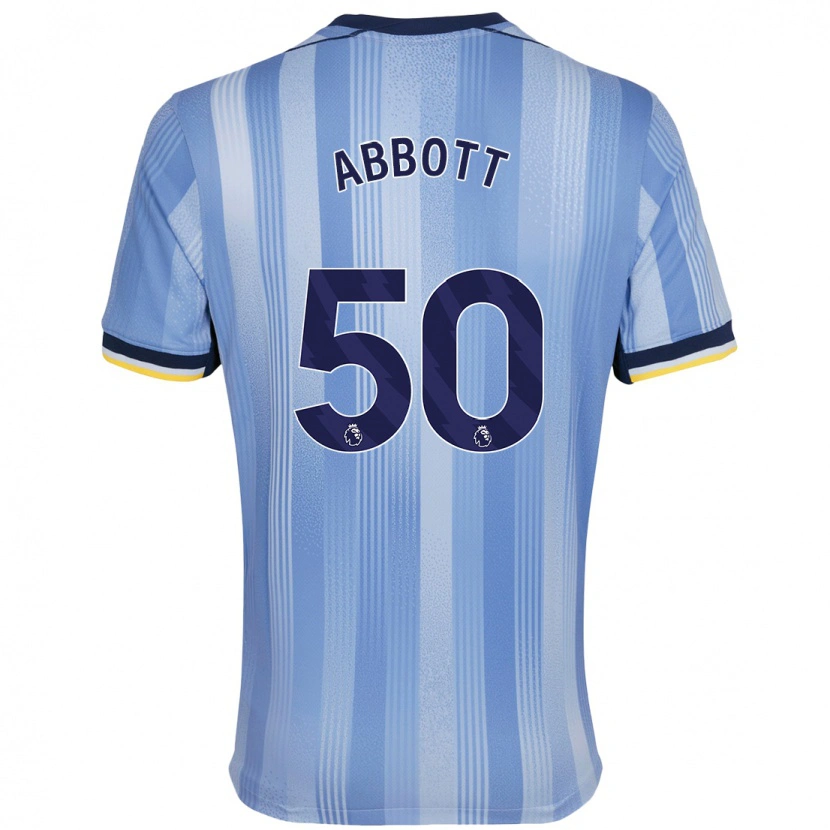 Danxen Niño Camiseta George Abbott #50 Azul Claro 2ª Equipación 2024/25 La Camisa