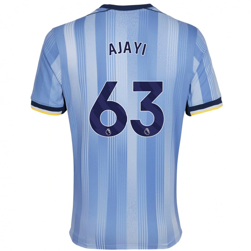 Danxen Niño Camiseta Damola Ajayi #63 Azul Claro 2ª Equipación 2024/25 La Camisa