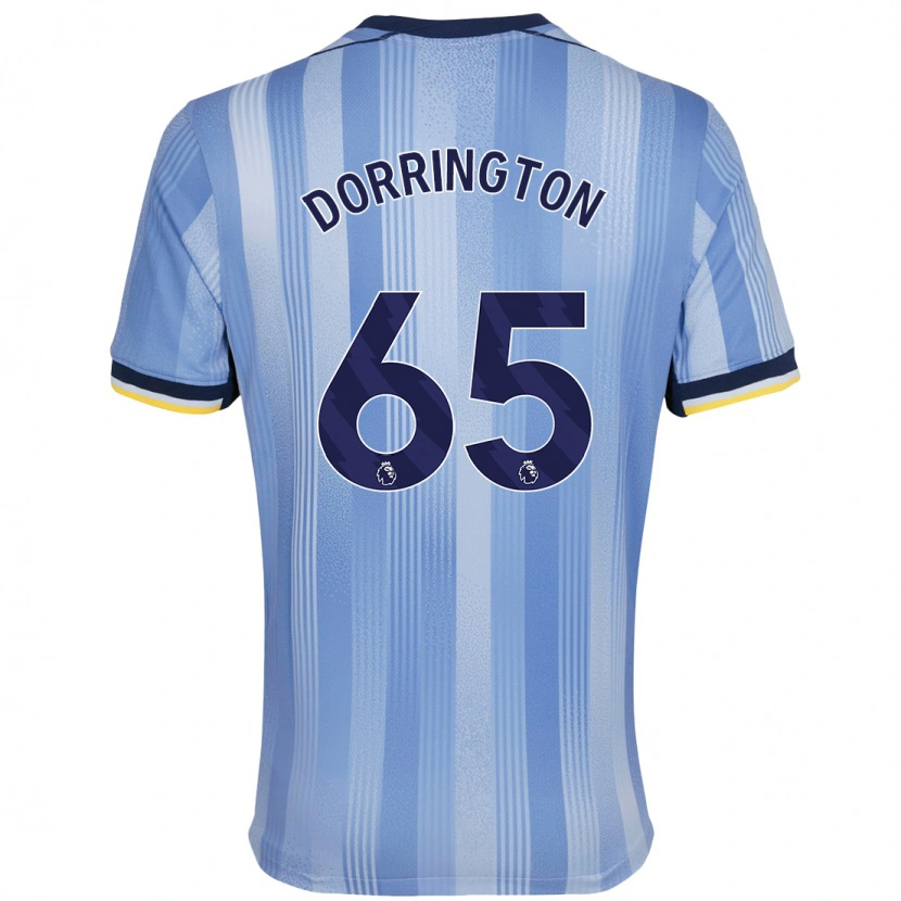 Danxen Niño Camiseta Alfie Dorrington #65 Azul Claro 2ª Equipación 2024/25 La Camisa