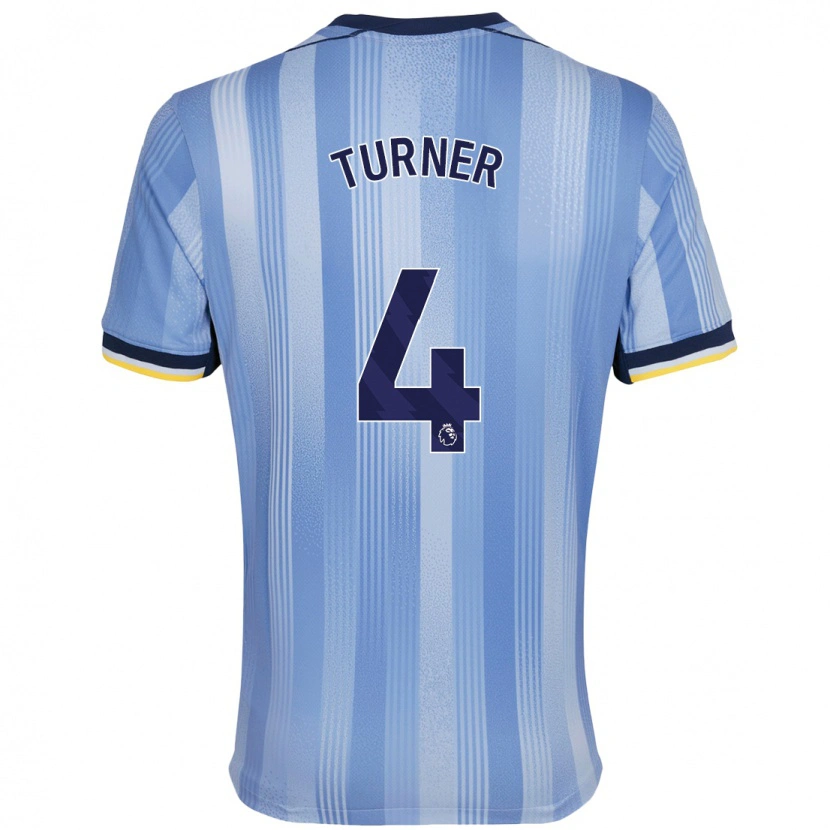 Danxen Niño Camiseta Amy Turner #4 Azul Claro 2ª Equipación 2024/25 La Camisa