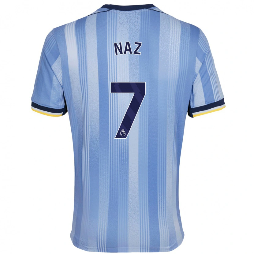 Danxen Niño Camiseta Jessica Naz #7 Azul Claro 2ª Equipación 2024/25 La Camisa