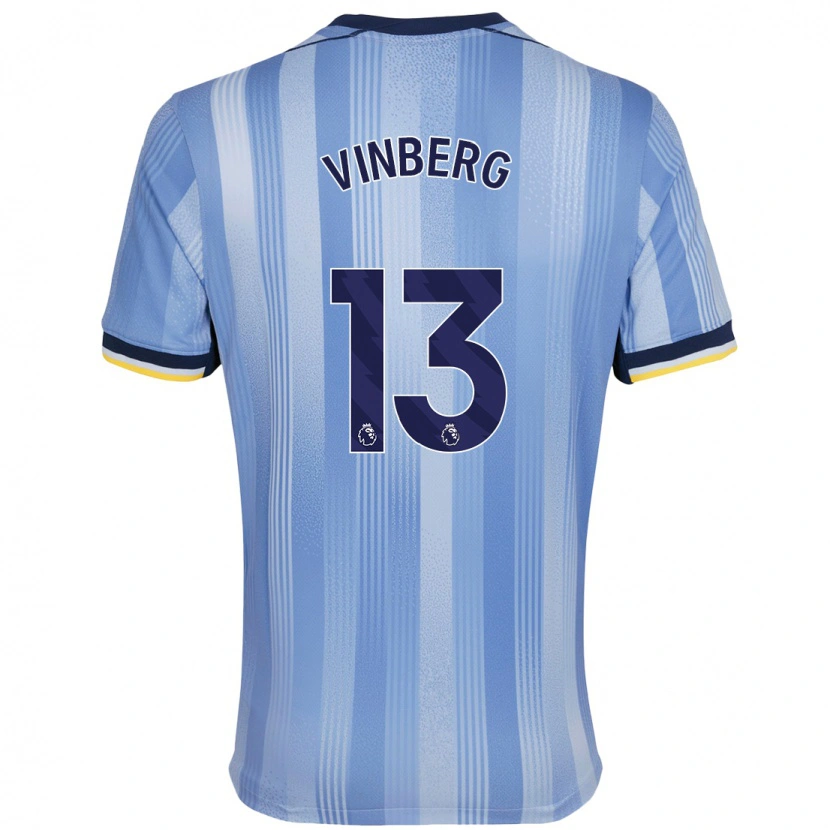 Danxen Niño Camiseta Matilda Vinberg #13 Azul Claro 2ª Equipación 2024/25 La Camisa