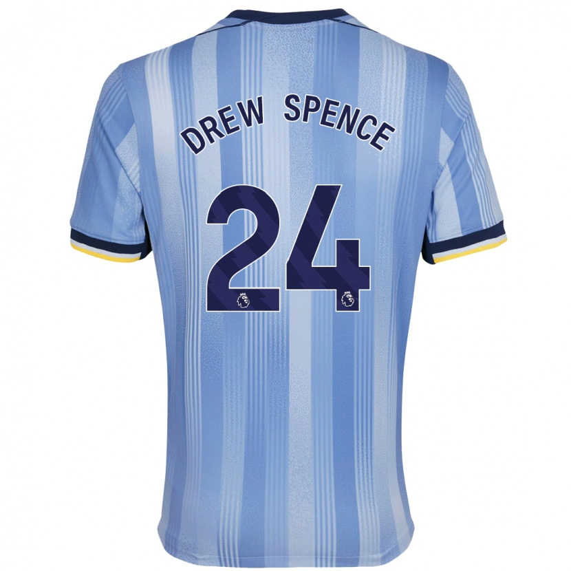 Danxen Niño Camiseta Drew Spence #24 Azul Claro 2ª Equipación 2024/25 La Camisa