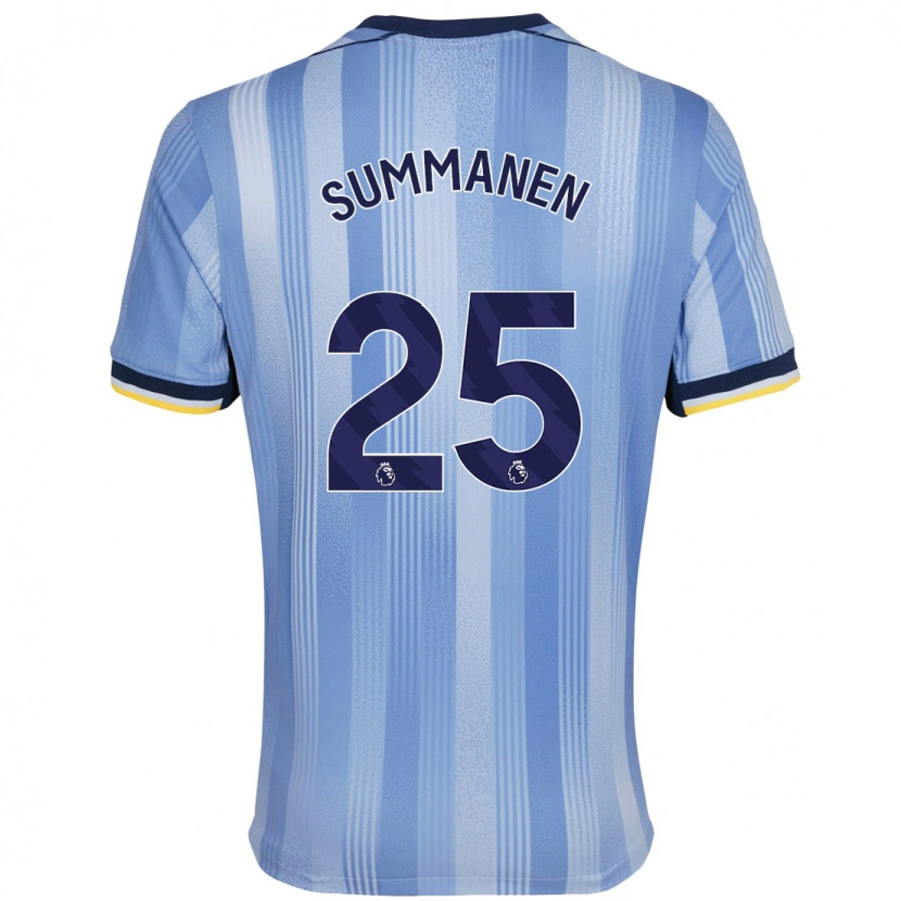 Danxen Niño Camiseta Eveliina Summanen #25 Azul Claro 2ª Equipación 2024/25 La Camisa