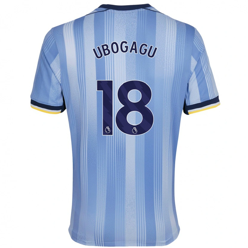 Danxen Niño Camiseta Chioma Ubogagu #18 Azul Claro 2ª Equipación 2024/25 La Camisa