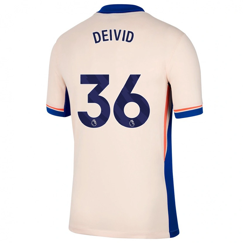 Danxen Niño Camiseta Deivid Washington #36 Beige Claro 2ª Equipación 2024/25 La Camisa