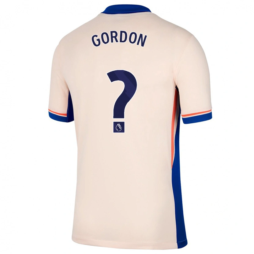 Danxen Niño Camiseta Sol Gordon #0 Beige Claro 2ª Equipación 2024/25 La Camisa