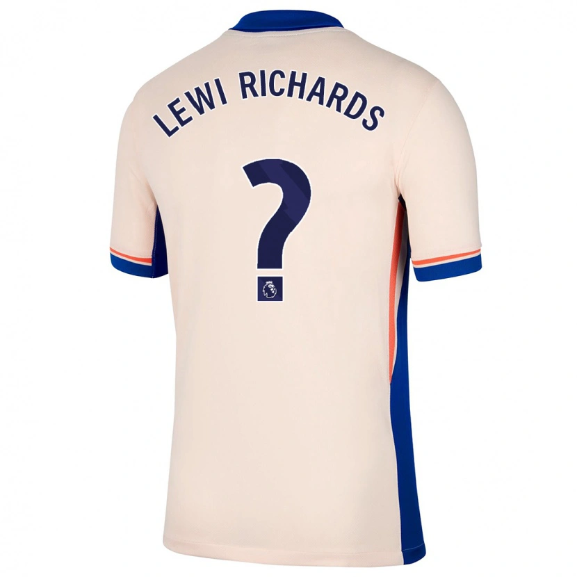 Danxen Niño Camiseta Lewi Richards #0 Beige Claro 2ª Equipación 2024/25 La Camisa