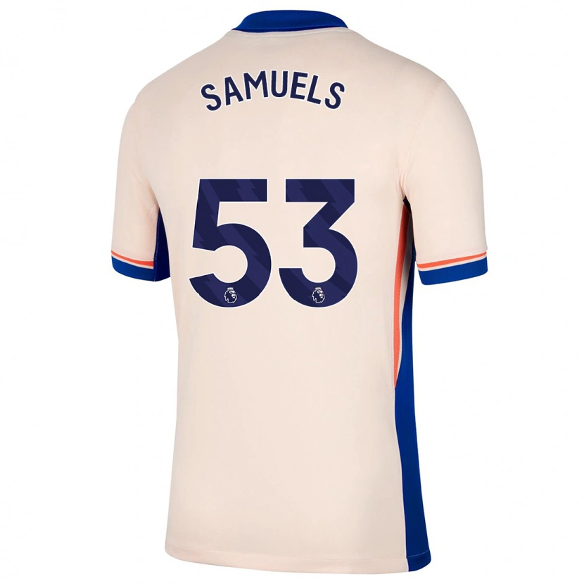 Danxen Niño Camiseta Ishé Samuels-Smith #53 Beige Claro 2ª Equipación 2024/25 La Camisa