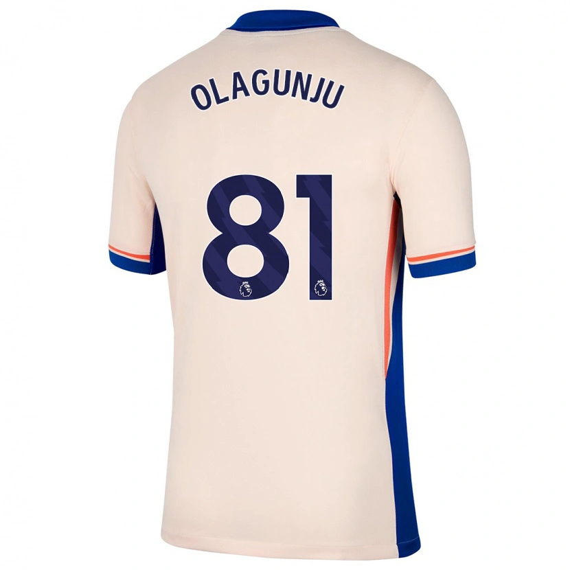 Danxen Niño Camiseta Saheed Olagunju #81 Beige Claro 2ª Equipación 2024/25 La Camisa