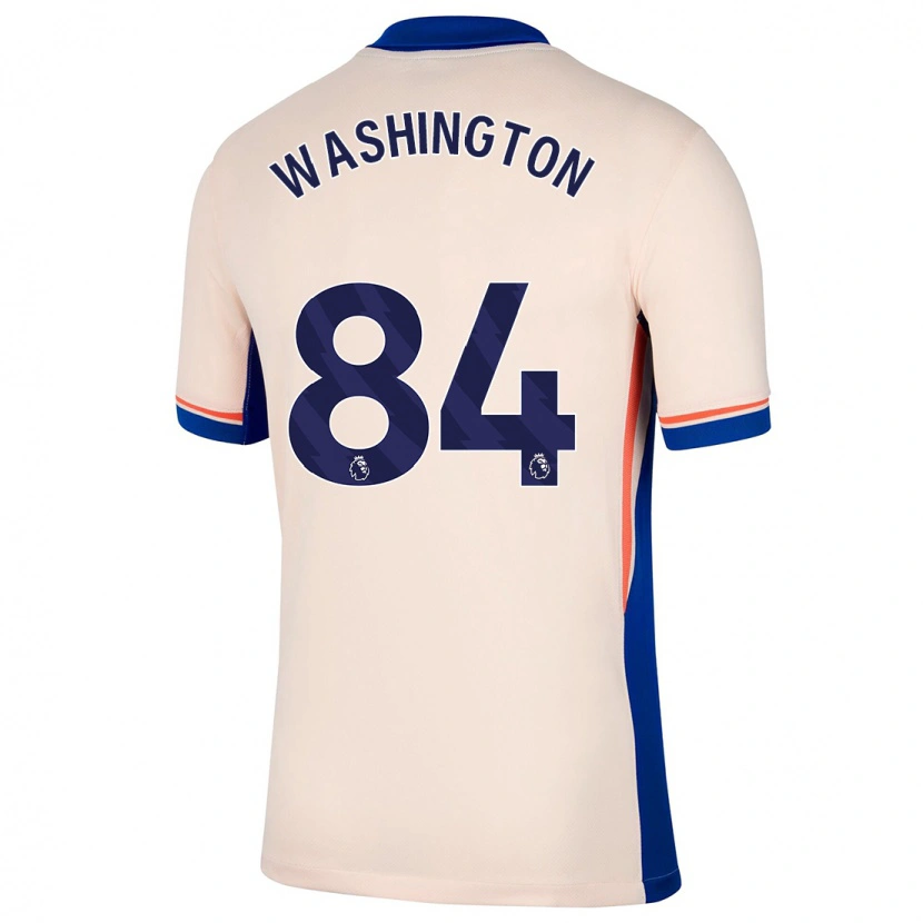 Danxen Niño Camiseta Marcell Washington #84 Beige Claro 2ª Equipación 2024/25 La Camisa