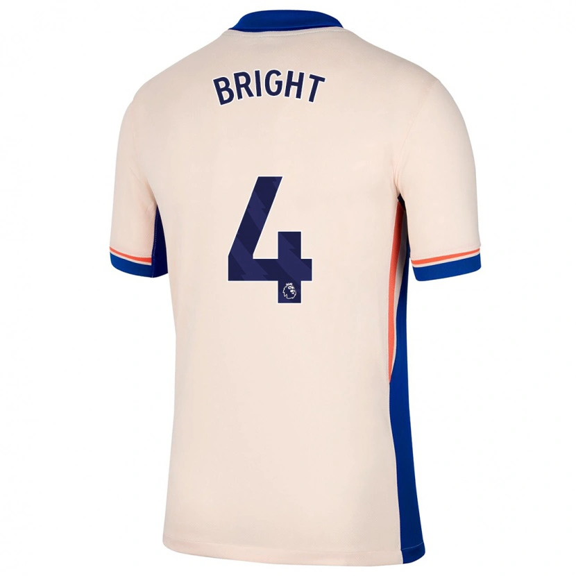 Danxen Niño Camiseta Millie Bright #4 Beige Claro 2ª Equipación 2024/25 La Camisa