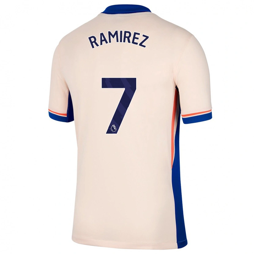 Danxen Niño Camiseta Mayra Ramírez #7 Beige Claro 2ª Equipación 2024/25 La Camisa