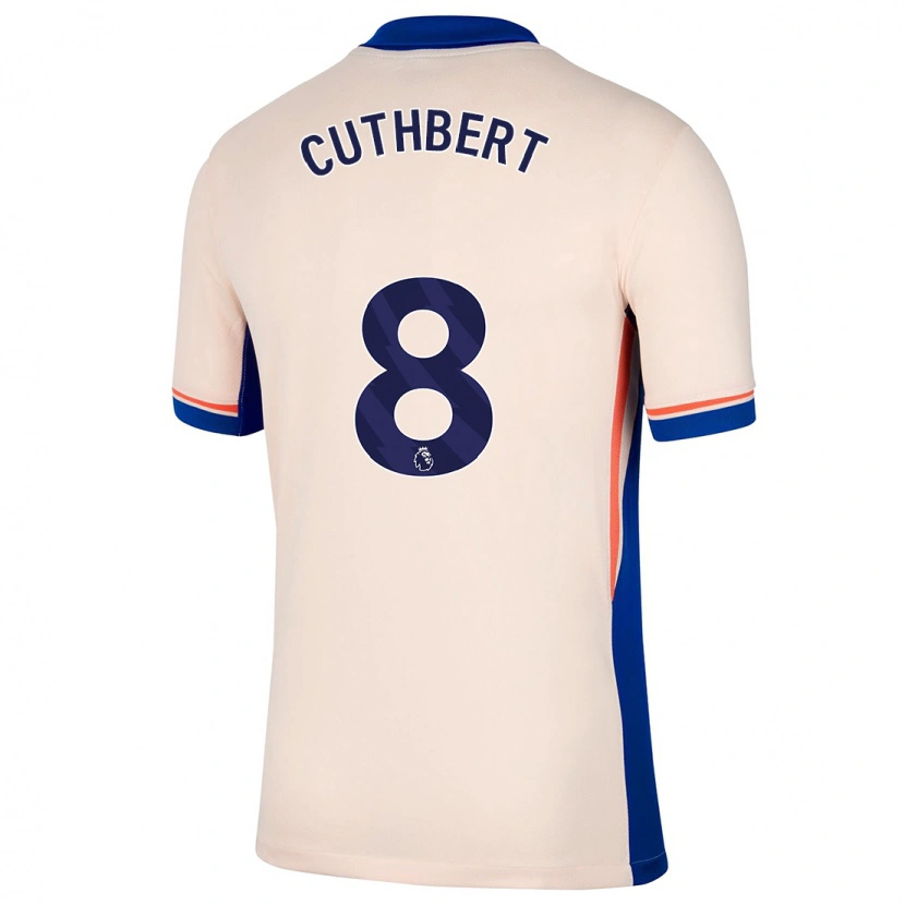 Danxen Niño Camiseta Erin Cuthbert #8 Beige Claro 2ª Equipación 2024/25 La Camisa