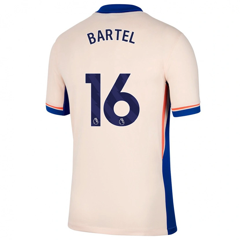 Danxen Niño Camiseta Júlia Bartel #16 Beige Claro 2ª Equipación 2024/25 La Camisa