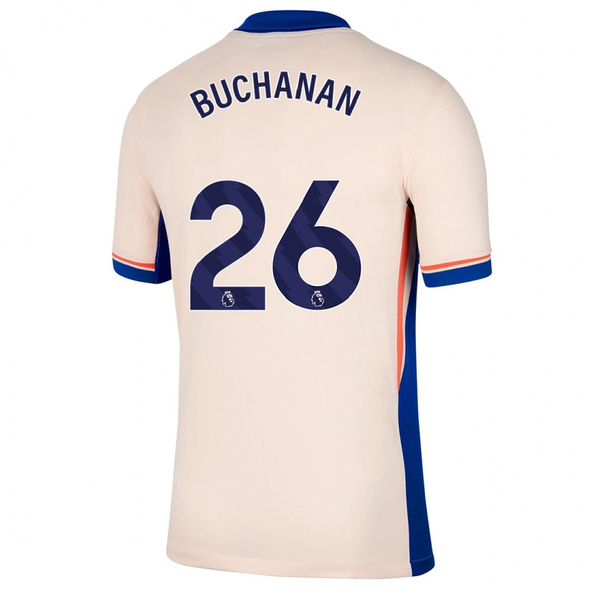 Danxen Niño Camiseta Kadeisha Buchanan #26 Beige Claro 2ª Equipación 2024/25 La Camisa