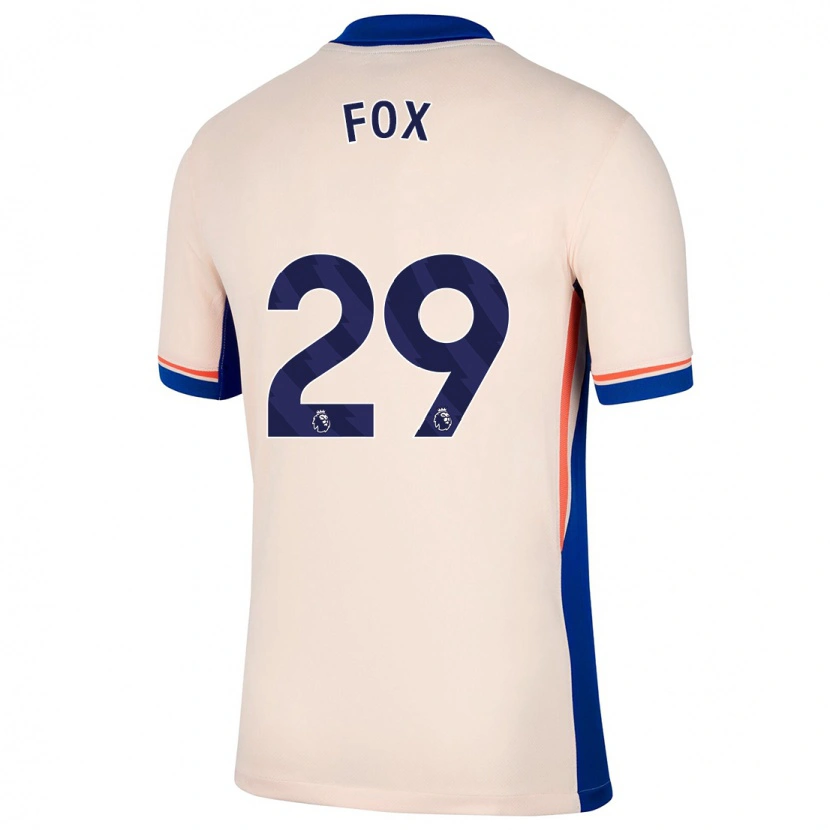 Danxen Niño Camiseta Jorja Fox #29 Beige Claro 2ª Equipación 2024/25 La Camisa