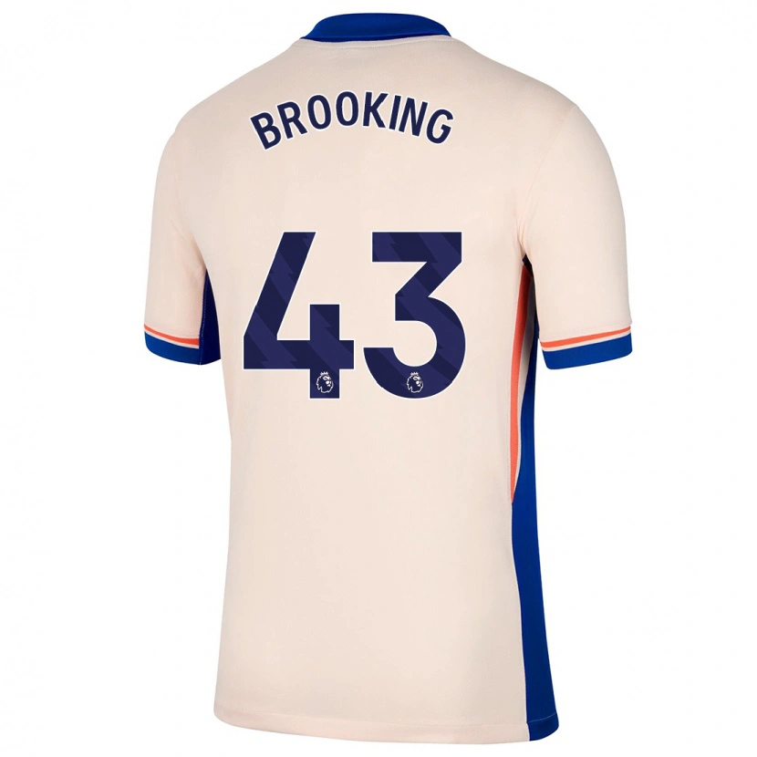 Danxen Niño Camiseta Josh Brooking #43 Beige Claro 2ª Equipación 2024/25 La Camisa