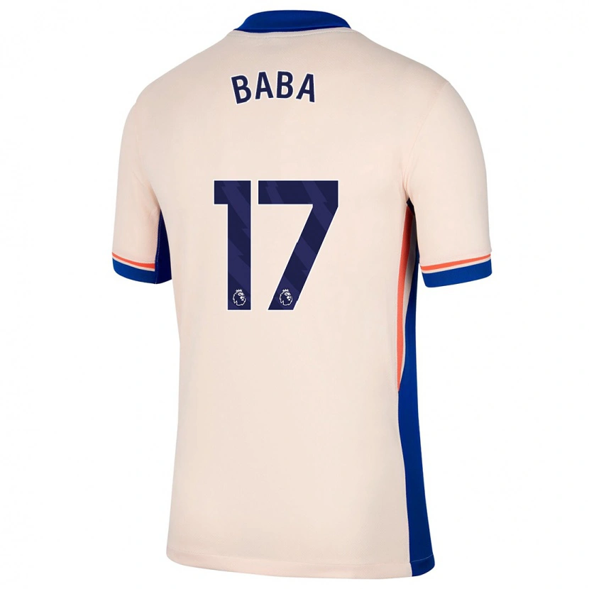 Danxen Niño Camiseta Abdul-Rahman Baba #17 Beige Claro 2ª Equipación 2024/25 La Camisa