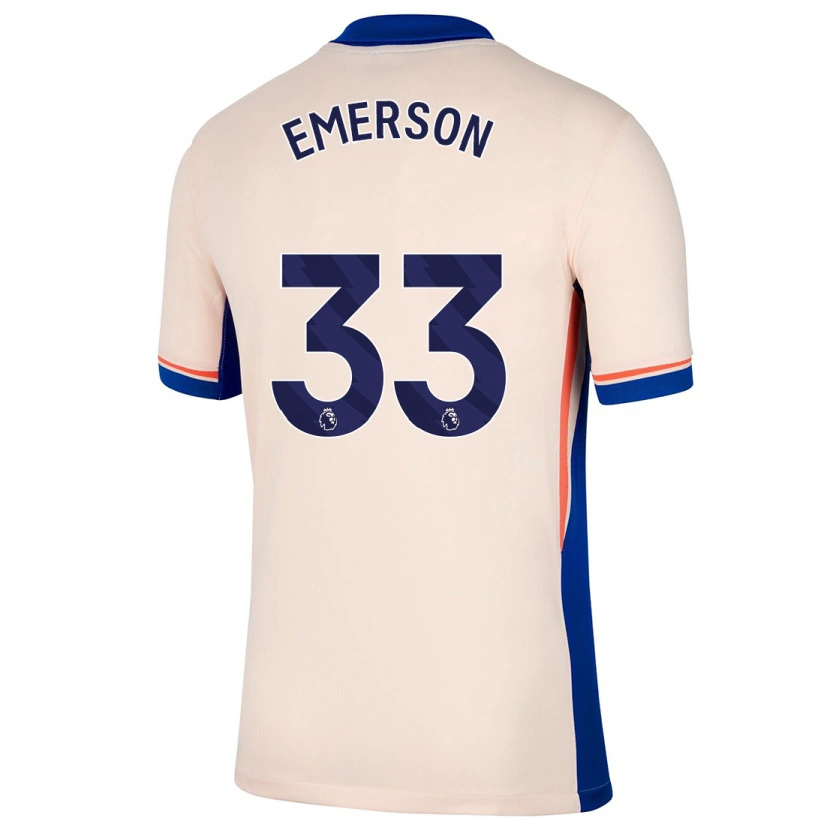 Danxen Niño Camiseta Emerson #33 Beige Claro 2ª Equipación 2024/25 La Camisa